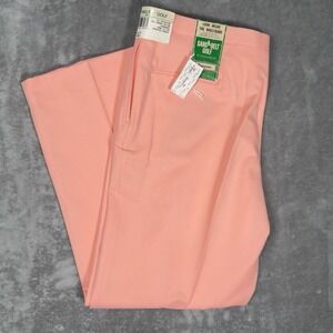 VTG Sansabelt By Jaymar-Ruby Pants Mens Size 40 Golf Pants USA NOS Pink Pleated